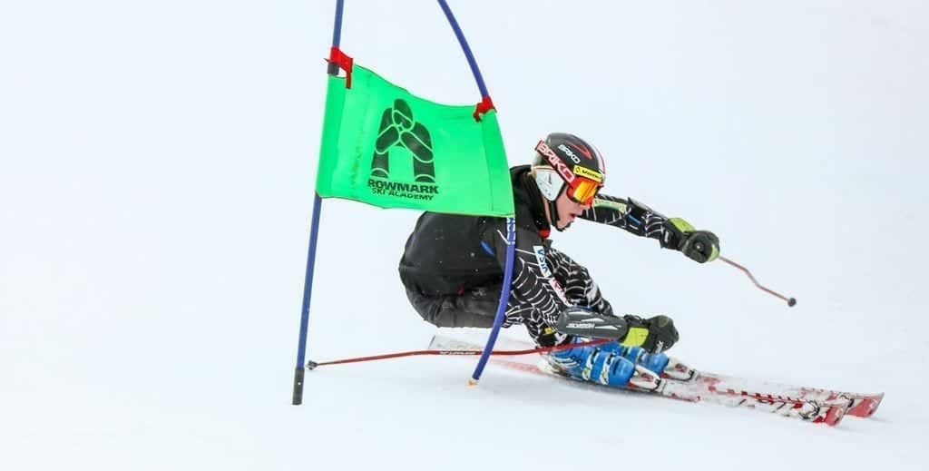 Ski racer at Rowmark Academy in Rowland Hall.