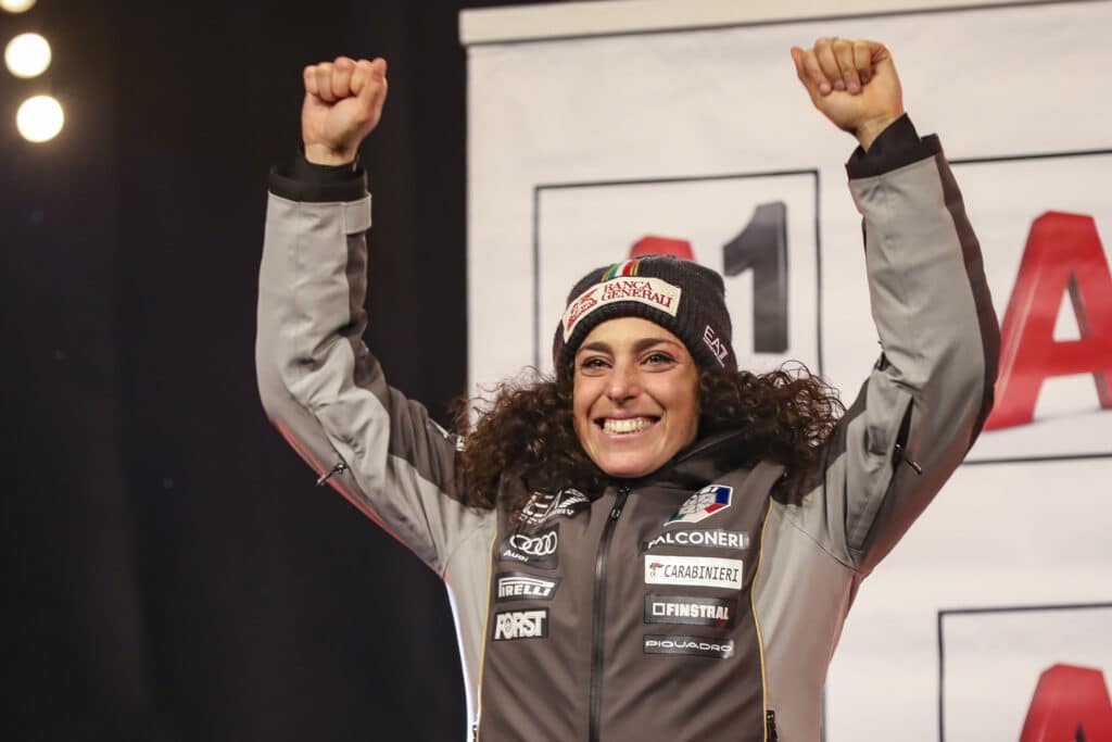 Federica Brignone (ITA) after the giant slalom in Lienz, Austria. Photo: GEPA pictures/ Patrick Steiner