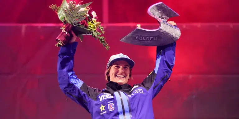 Paula Moltzan Makes History as First NCAA Skier to Win an Alpine World Cup Race